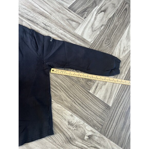 Alphalete Men’s Washed Raw - Cut Sweater - Black Bird, Size Large - Picture 5 of 8